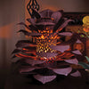 Pine Cone Luminary lit up in interior scene