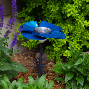 Blue Poppy Solar Light